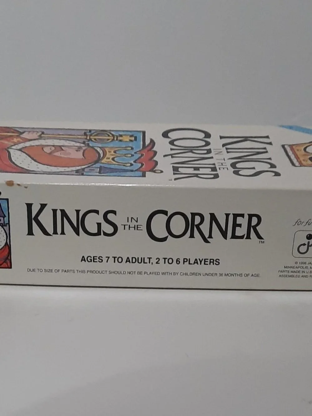 Vintage Kings in the Corner Card Game 1996 JAX Ltd #6000 Replacement Instruction